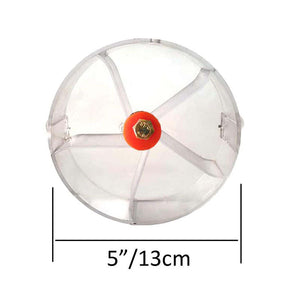 Bird Foraging System Wheel Seed Food Ball Spinning Training Toy-Clear